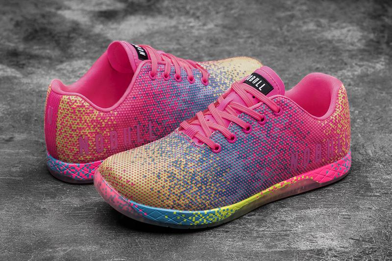 Women's Nobull Neon Glitch Trainers Pink | SG S3094G